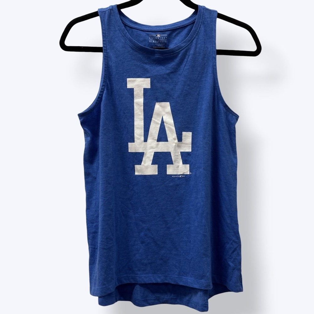 Los Angeles Dodgers Womens Tank Top 5th & Ocean Nice Used Cond MLB Genuine Small